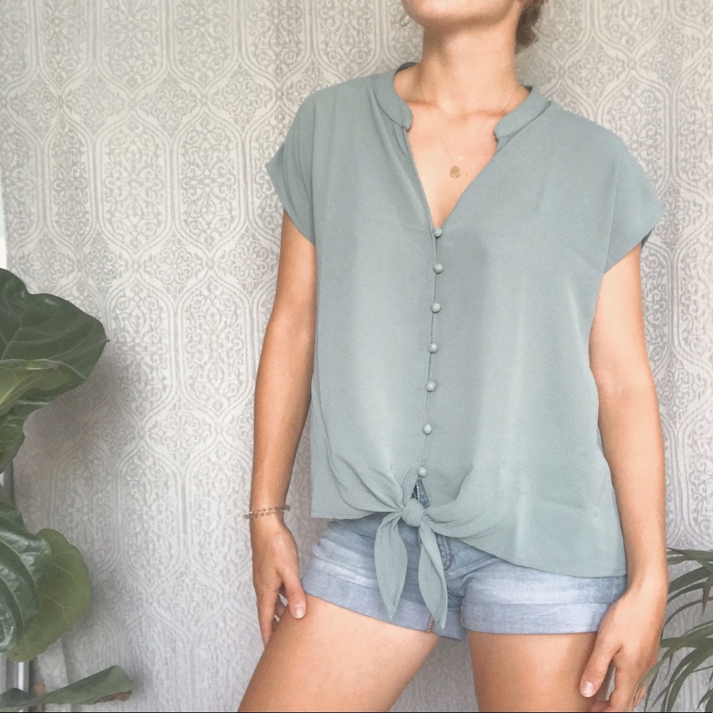 Teal Blouse